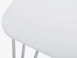 BANNERUP Spiseborde|Spisebord 76x120 hvid/krom