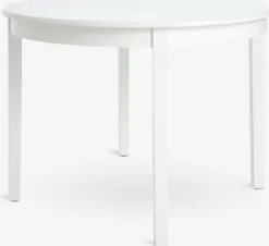 KIRKEBY Spiseborde|Spisebord Ø110 hvid