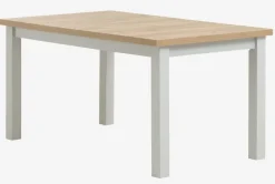 MARKSKEL Spiseborde|Spisebord 90x150/193 lys grå/egefarve Grå+Eg