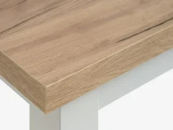 MARKSKEL Spiseborde|Spisebord 90x150/193 lys grå/egefarve Grå+Eg