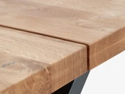 ROSLEV Spiseborde|Spisebord 95x200 eg natur/sort