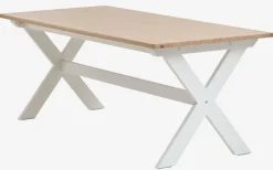 VISLINGE Spiseborde|Spisebord 90x190 natur/hvid