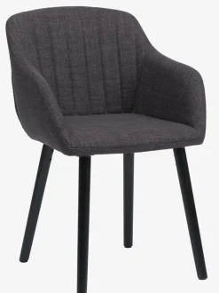 ADSLEV Spisebordsstole|Spisebordsstol t stof/sort Antracitgrå