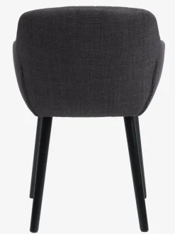 ADSLEV Spisebordsstole|Spisebordsstol t stof/sort Antracitgrå