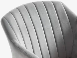 ADSLEV Spisebordsstole|Spisebordsstol velour/natur Grå