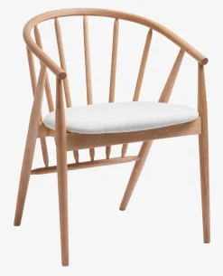 ARNBORG Spisebordsstole|Spisebordsstol /råhvid Eg