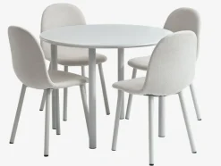 EJSTRUP Spisebordsstole|Spisebordsstol stof Beige