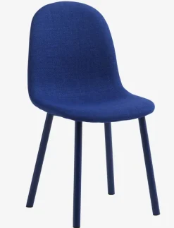 EJSTRUP Spisebordsstole|Spisebordsstol t stof Blå