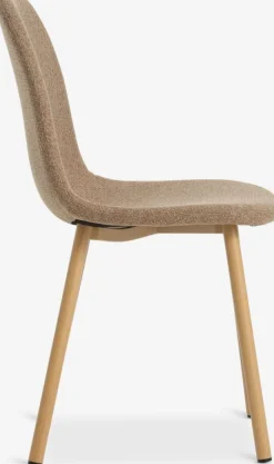 EJSTRUP Spisebordsstole|Spisebordsstol mørk sand/egefarve Mørksand