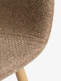 EJSTRUP Spisebordsstole|Spisebordsstol mørk sand/egefarve Mørksand