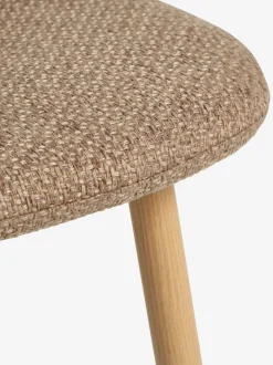 EJSTRUP Spisebordsstole|Spisebordsstol mørk sand/egefarve Mørksand