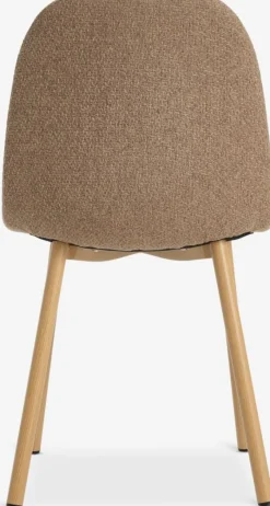 EJSTRUP Spisebordsstole|Spisebordsstol mørk sand/egefarve Mørksand