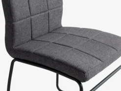 HAMMEL Spisebordsstole|Spisebordsstol t stof/sort Grå