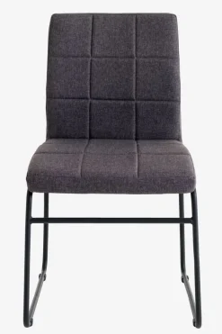 HAMMEL Spisebordsstole|Spisebordsstol t stof/sort Grå