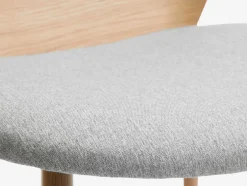 HORNE Spisebordsstole|Spisebordsstol lysegrå/eg