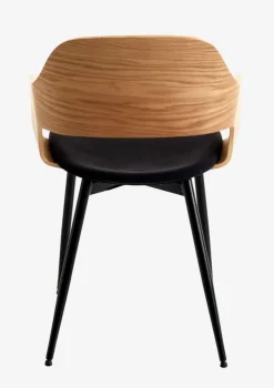 HVIDOVRE Spisebordsstole|Spisebordsstol /sort stof Eg