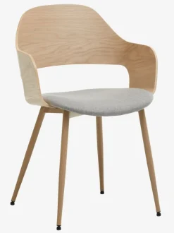 HVIDOVRE Spisebordsstole|Spisebordsstol lys eg/råt stof Lyseg