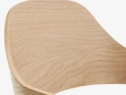 HVIDOVRE Spisebordsstole|Spisebordsstol lys eg/råt stof Lyseg