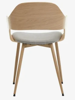 HVIDOVRE Spisebordsstole|Spisebordsstol lys eg/råt stof Lyseg