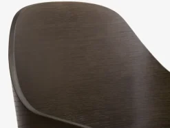 HVIDOVRE Spisebordsstole|Spisebordsstol mørk eg/sort stof Mørkeg