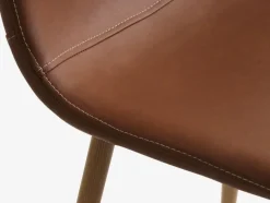 JONSTRUP Spisebordsstole|Spisebordsstol farvet kunstlæder/egefarve Cognac