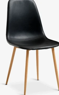 JONSTRUP Spisebordsstole|Spisebordsstol kunstlæder/egefarve Sort