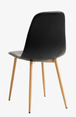 JONSTRUP Spisebordsstole|Spisebordsstol kunstlæder/egefarve Sort