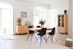 KLARUP Spisebordsstole|Spisebordsstol sort kunstlæder/sort