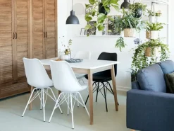 KLARUP Spisebordsstole|Spisebordsstol sort kunstlæder/sort