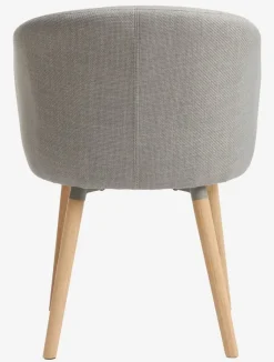 KLOSTER Spisebordsstole|Spisebordsstol lysegråt stof/eg