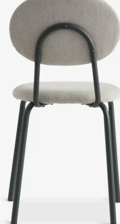 MALT Spisebordsstole|Spisebordsstol sandfarvet stof/sort