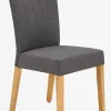 NORDRUP Spisebordsstole|Spisebordsstol gråt stof/natur