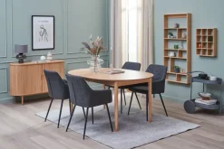 PURHUS Spisebordsstole|Spisebordsstol grå/sort Mørkegrå