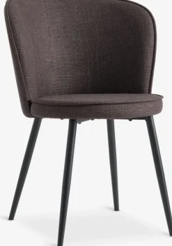 RISSKOV Spisebordsstole|Spisebordsstol t stof/sort Mørkebrun