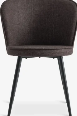 RISSKOV Spisebordsstole|Spisebordsstol t stof/sort Mørkebrun