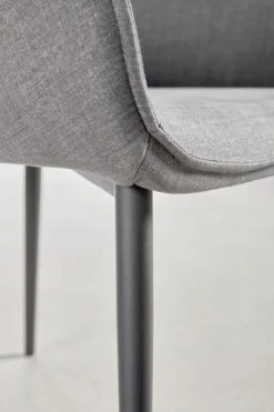 SABRO Spisebordsstole|Spisebordsstol gråt stof/sort