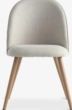 THORUP Spisebordsstole|Spisebordsstol beige stof/egefarve