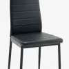 TOREBY Spisebordsstole|Spisebordsstol sort kunstlæder/sort
