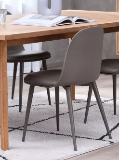 ULDAL Spisebordsstole|Spisebordsstol brunt kunstlæder