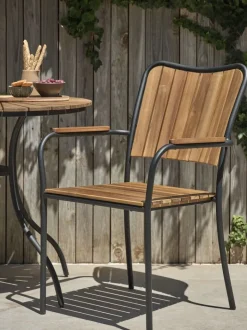 BASTRUP Klapstole|Positionsstole|Stabelstol hårdttræ/sort Sort,Natur