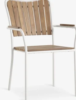 BASTRUP Klapstole|Positionsstole|Stabelstol hårdttræ/hvid Natur,Hvid