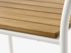 BASTRUP Klapstole|Positionsstole|Stabelstol hårdttræ/hvid Natur,Hvid