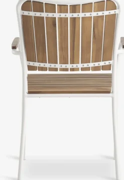 BASTRUP Klapstole|Positionsstole|Stabelstol hårdttræ/hvid Natur,Hvid