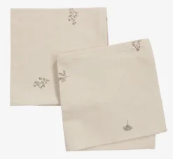 ENGFIOL Duge|Stofserviet 40x40 beige/grå 2 stk/pk