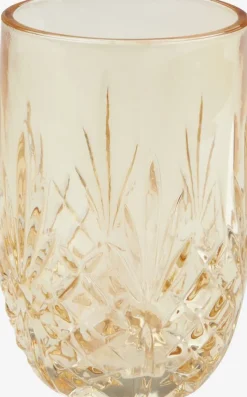 EDSVALLA Badeværelsesopbevaring|Personlig Velvære|Tandbørsteholder genanvendt glas gul