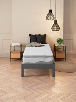 GOLD T110 Andre Størrelser|180 X 200 Cm|Topmadras 90x200 WELLPUR Grå