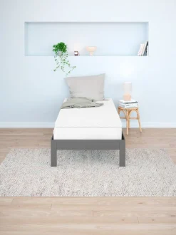 GOLD T30 Andre Størrelser|180 X 200 Cm|Topmadras 90x200cm grå WELLPUR Mørkegrå,Hvid