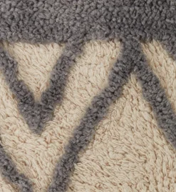 PENGEURT Gulvt忙pper|Tæppe 70x160 råhvid/grå