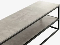 DOKKEDAL Tv-borde|TV-bord 1 hylde betonfarve/sort