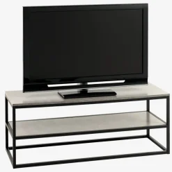 DOKKEDAL Tv-borde|TV-bord 1 hylde betonfarve/sort